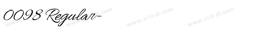 0098 Regular字体转换